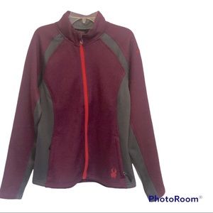 Spyder Women's Endurance Full Zip Jacket Raisin -Size Medium